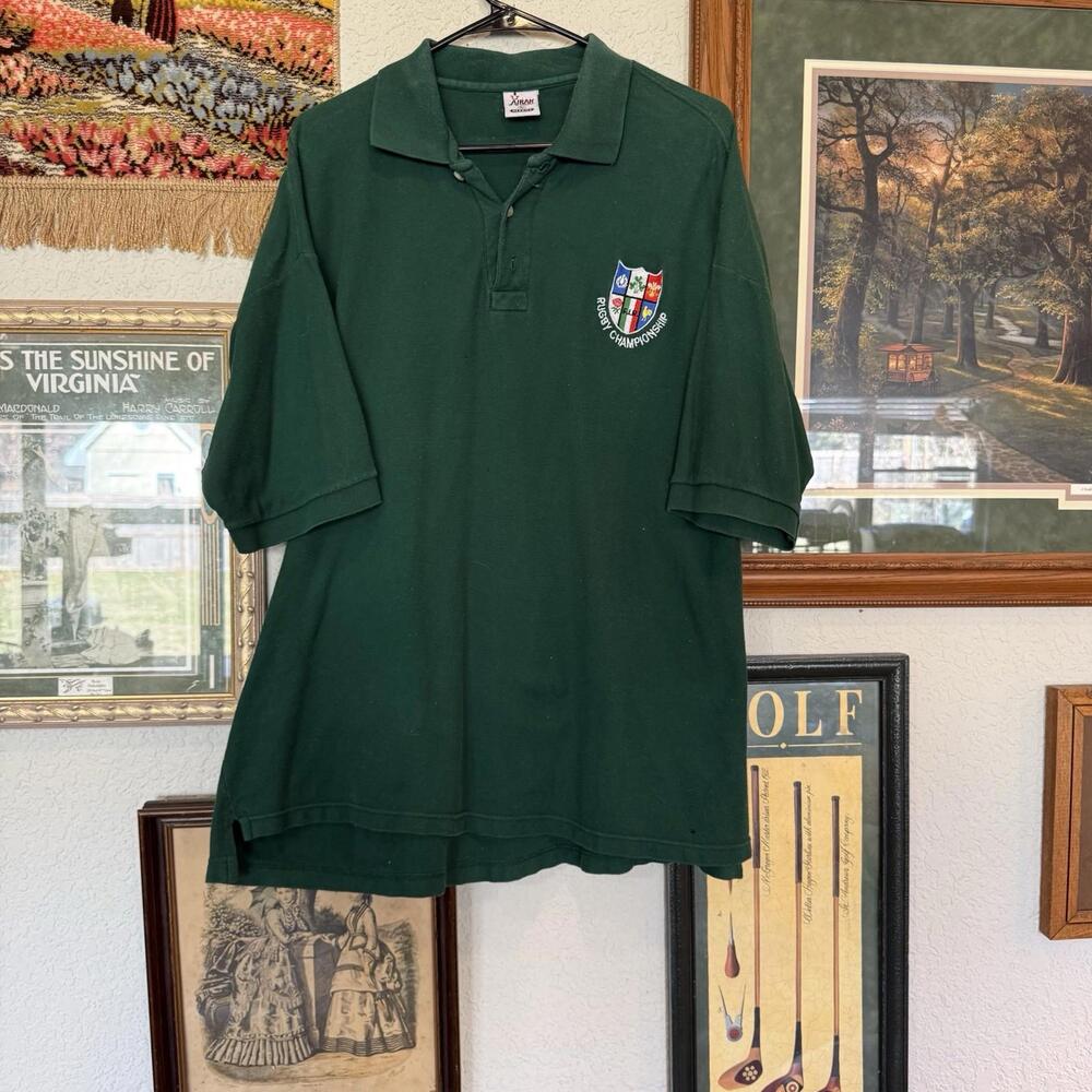 Vintage 80s/90s‎ RARE Big 6 Nations Official Rugby Championship Men’s Polo Sz Xl